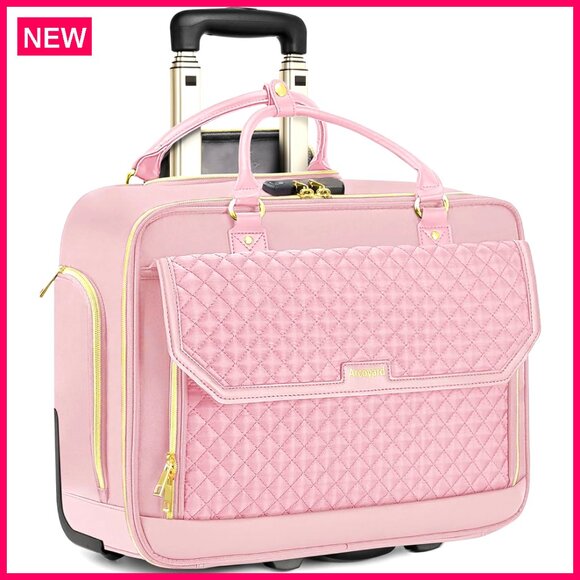 Rolling Laptop Briefcase 17.3 Inch with Wheels TSA Friendly Business Travel